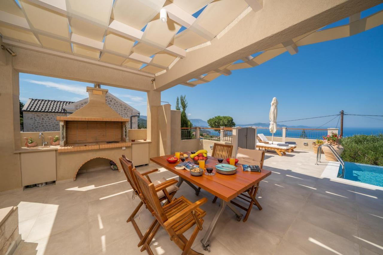 Pitharia Luxury Villa With Amazing Sea Views Khalikerí 외부 사진