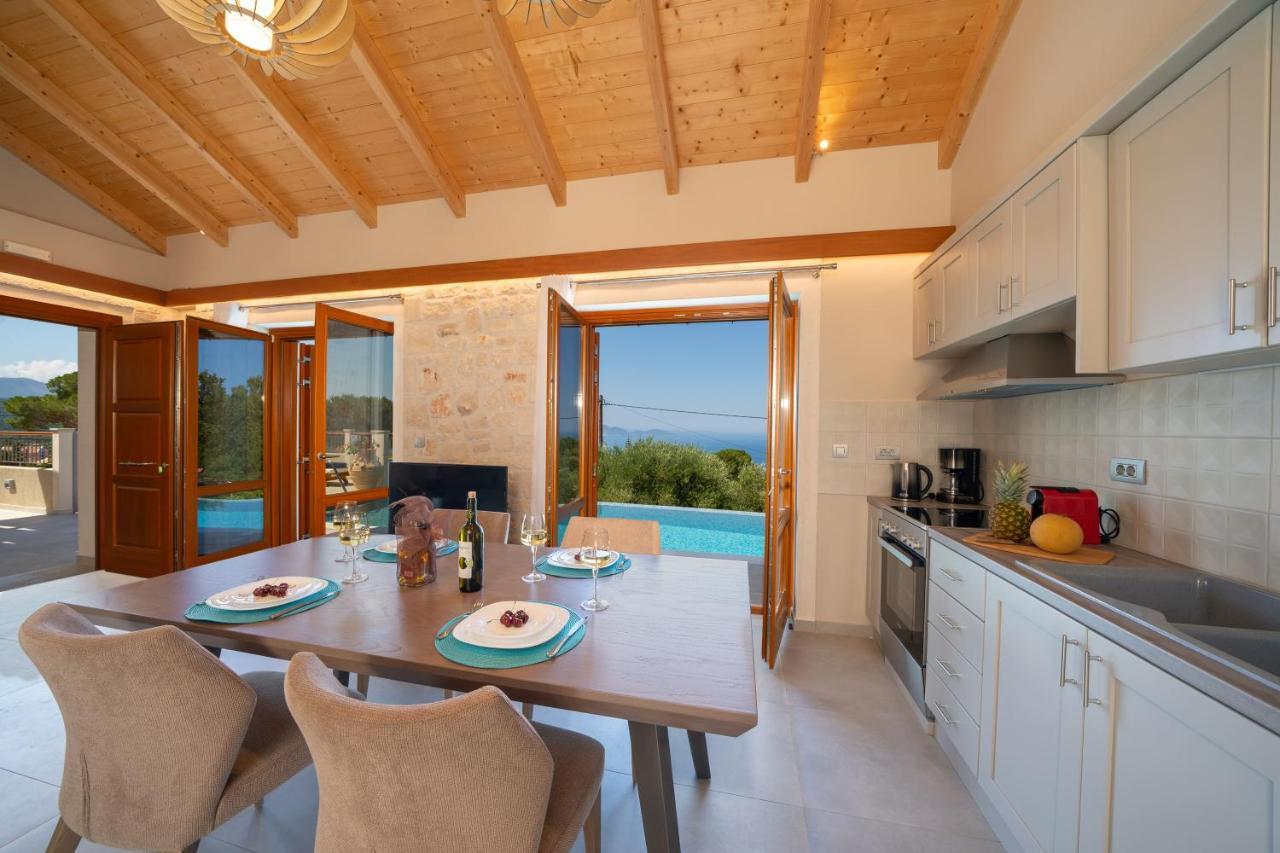 Pitharia Luxury Villa With Amazing Sea Views Khalikerí 외부 사진