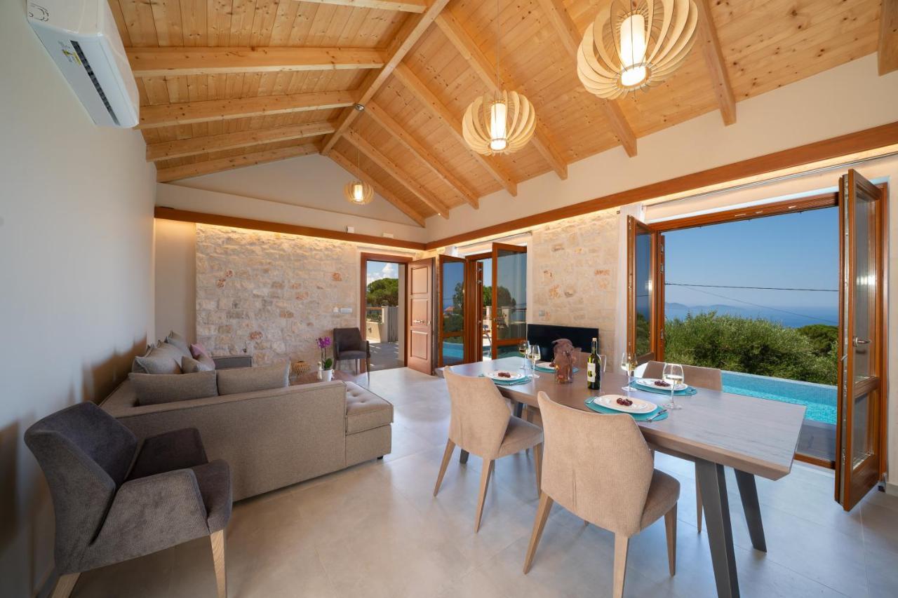 Pitharia Luxury Villa With Amazing Sea Views Khalikerí 외부 사진